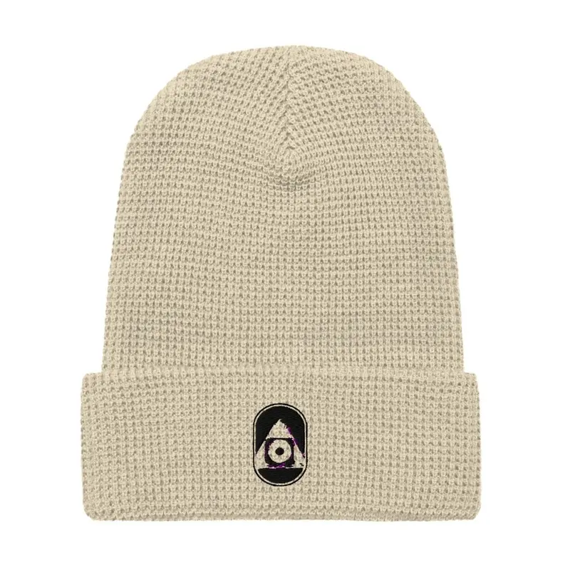 Waffle Beanie (Black Logo)